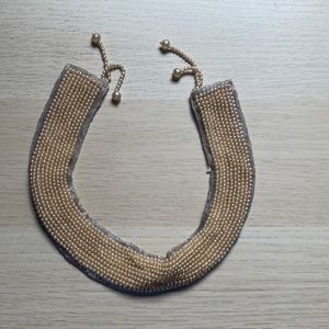 RARE Vintage Beaded Collar necklace 1940’s, faux Pearl